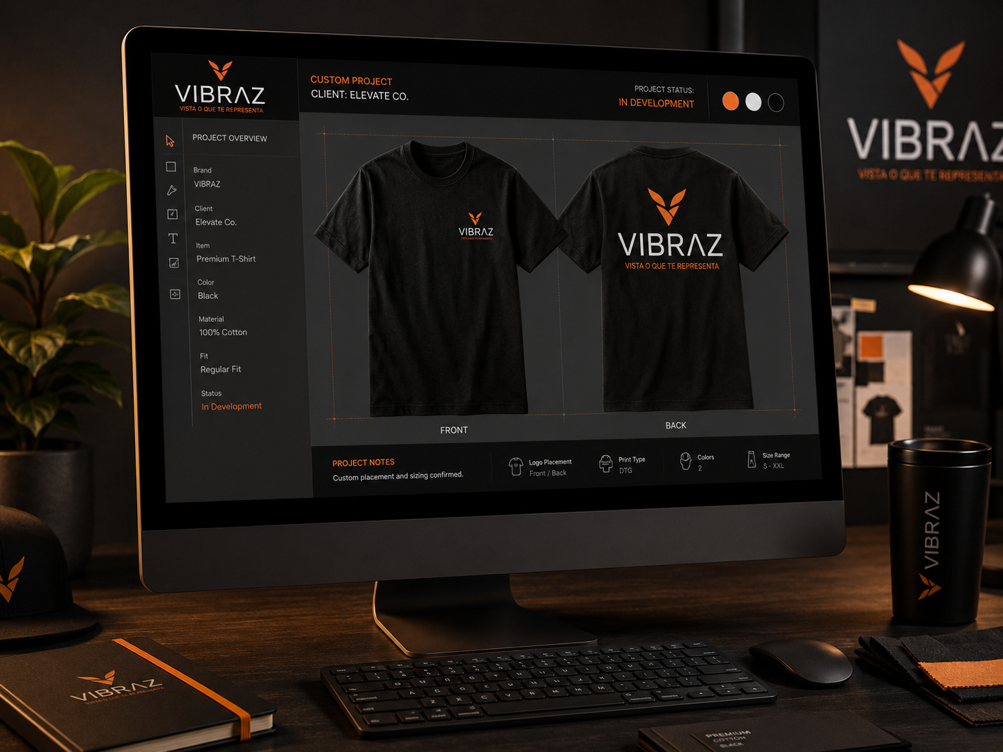 Mockup de projeto personalizado