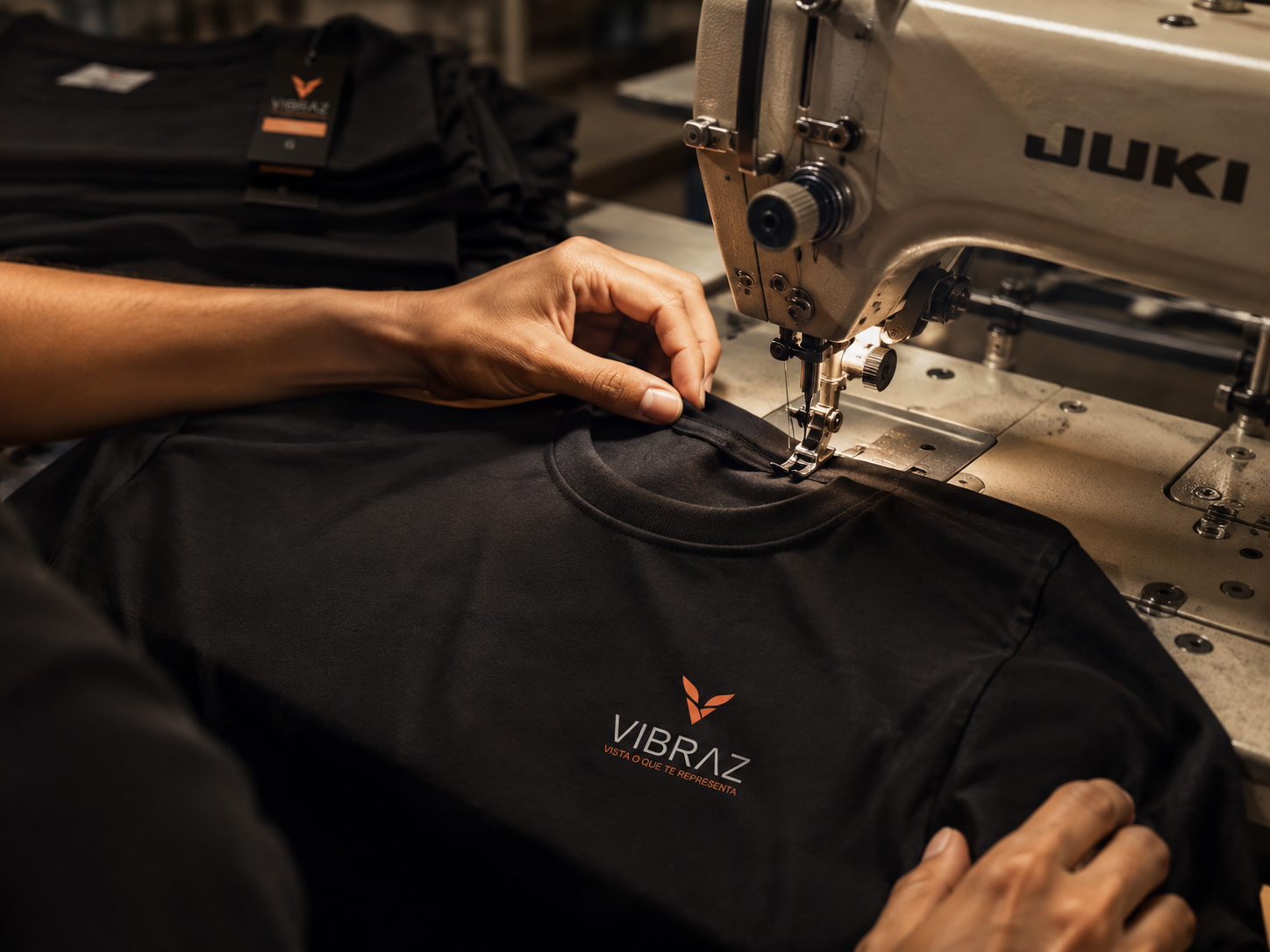 Produção e costura VIBRAZ em andamento